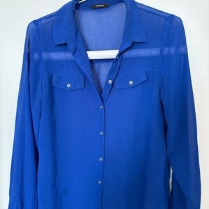Croft & Barrow Royal Blue Button-Down Shirt